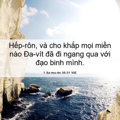 Picture 06 - 1 Sa-mu-ên 30:31 VIE - Hếp-rôn, và cho khắp mọi miền nào - Bible Verse Picture