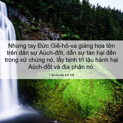 Picture 06 - 1 Sa-mu-ên 5:6 VIE - Nhưng tay Đức Giê-hô-va giáng họa lớn - Bible Verse Picture