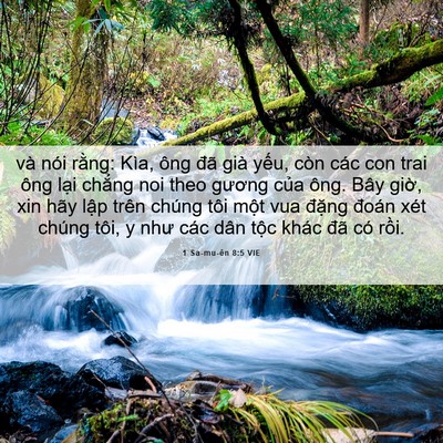 Picture 06 - 1 Sa-mu-ên 8:5 VIE - và nói rằng: Kìa, ông đã già yếu, còn - Bible Verse Picture