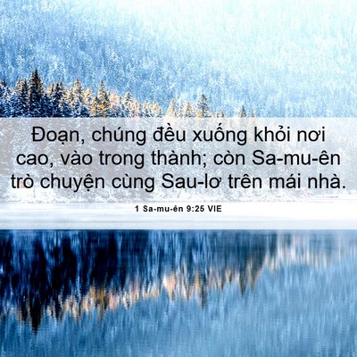 Picture 06 - 1 Sa-mu-ên 9:25 VIE - Đoạn, chúng đều xuống khỏi nơi cao, - Bible Verse Picture