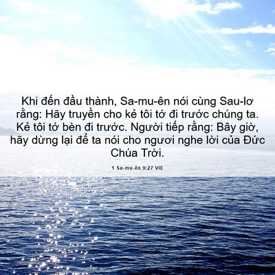 Picture 06 - 1 Sa-mu-ên 9:27 VIE - Khi đến đầu thành, Sa-mu-ên nói cùng - Bible Verse Picture