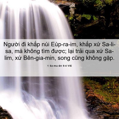 Picture 06 - 1 Sa-mu-ên 9:4 VIE - Người đi khắp núi Eùp-ra-im, khắp xứ - Bible Verse Picture