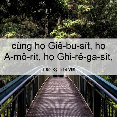 Picture 06 - 1 Sử Ký 1:14 VIE - cùng họ Giê-bu-sít, họ A-mô-rít, họ - Bible Verse Picture