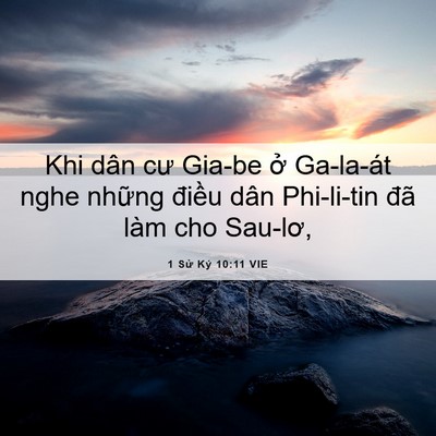 Picture 06 - 1 Sử Ký 10:11 VIE - Khi dân cư Gia-be ở Ga-la-át nghe những - Bible Verse Picture