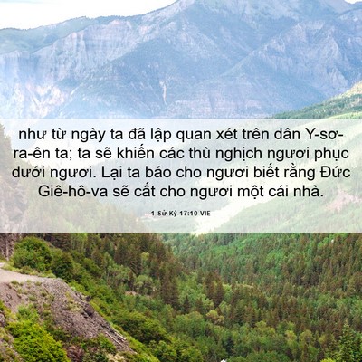 Picture 06 - 1 Sử Ký 17:10 VIE - như từ ngày ta đã lập quan xét trên - Bible Verse Picture