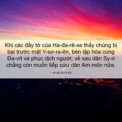 Picture 06 - 1 Sử Ký 19:19 VIE - Khi các đầy tớ của Ha-đa-rê-xe thấy - Bible Verse Picture