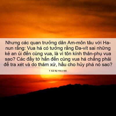 Picture 06 - 1 Sử Ký 19:3 VIE - Nhưng các quan trưởng dân Am-môn tâu - Bible Verse Picture