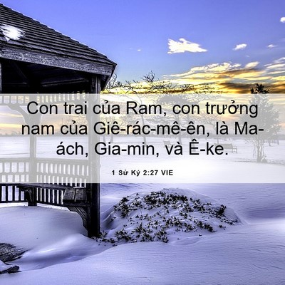 Picture 06 - 1 Sử Ký 2:27 VIE - Con trai của Ram, con trưởng nam của - Bible Verse Picture