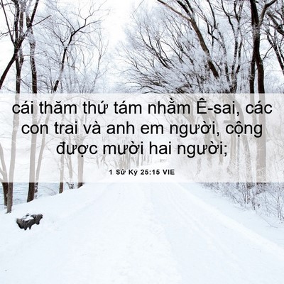 Picture 06 - 1 Sử Ký 25:15 VIE - cái thăm thứ tám nhằm Ê-sai, các con - Bible Verse Picture