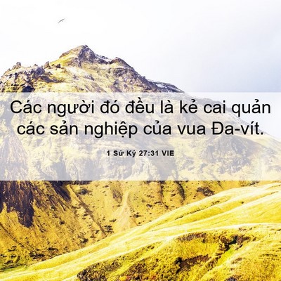 Picture 06 - 1 Sử Ký 27:31 VIE - Các người đó đều là kẻ cai quản - Bible Verse Picture