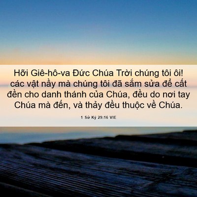 Picture 06 - 1 Sử Ký 29:16 VIE - Hỡi Giê-hô-va Đức Chúa Trời chúng tôi - Bible Verse Picture