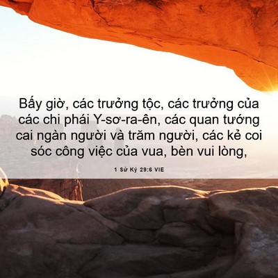 Picture 06 - 1 Sử Ký 29:6 VIE - Bấy giờ, các trưởng tộc, các trưởng - Bible Verse Picture
