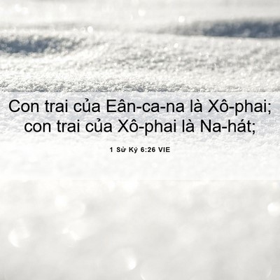 Picture 06 - 1 Sử Ký 6:26 VIE - Con trai của Eân-ca-na là Xô-phai; con trai - Bible Verse Picture
