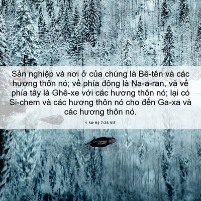 Picture 06 - 1 Sử Ký 7:28 VIE - Sản nghiệp và nơi ở của chúng là - Bible Verse Picture