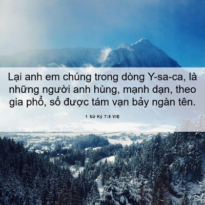 Picture 06 - 1 Sử Ký 7:5 VIE - Lại anh em chúng trong dòng Y-sa-ca, là - Bible Verse Picture