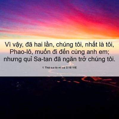 Picture 06 - 1 Thê-sa-lô-ni-ca 2:18 VIE - Vì vậy, đã hai lần, chúng tôi, nhất - Bible Verse Picture