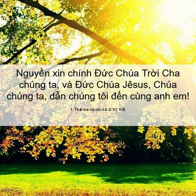 Picture 06 - 1 Thê-sa-lô-ni-ca 3:11 VIE - Nguyền xin chính Đức Chúa Trời Cha - Bible Verse Picture