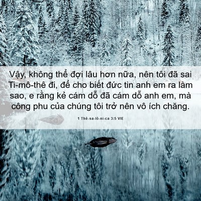 Picture 06 - 1 Thê-sa-lô-ni-ca 3:5 VIE - Vậy, không thể đợi lâu hơn nữa, nên - Bible Verse Picture