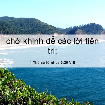 Picture 06 - 1 Thê-sa-lô-ni-ca 5:20 VIE - chớ khinh dể các lời tiên - Bible Verse Picture