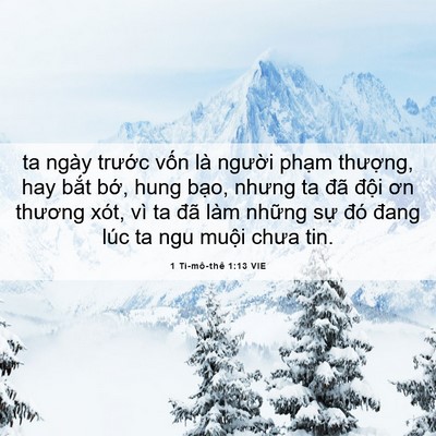 Picture 06 - 1 Ti-mô-thê 1:13 VIE - ta ngày trước vốn là người phạm - Bible Verse Picture