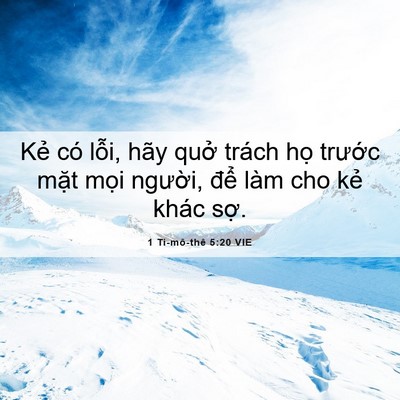 Picture 06 - 1 Ti-mô-thê 5:20 VIE - Kẻ có lỗi, hãy quở trách họ trước - Bible Verse Picture