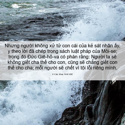 Picture 06 - 2 Các Vua 14:6 VIE - Nhưng người không xử tử con cái của - Bible Verse Picture