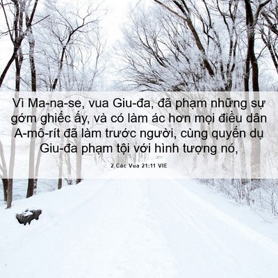Picture 06 - 2 Các Vua 21:11 VIE - Vì Ma-na-se, vua Giu-đa, đã phạm những - Bible Verse Picture
