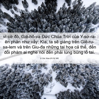 Picture 06 - 2 Các Vua 21:12 VIE - vì cớ đó, Giê-hô-va Đức Chúa Trời - Bible Verse Picture