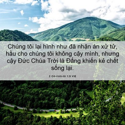 Picture 06 - 2 Cô-rinh-tô 1:9 VIE - Chúng tôi lại hình như đã nhận án xử - Bible Verse Picture