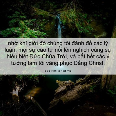 Picture 06 - 2 Cô-rinh-tô 10:5 VIE - nhờ khí giới đó chúng tôi đánh đổ - Bible Verse Picture