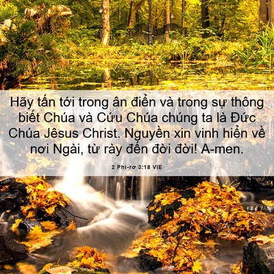 Picture 06 - 2 Phi-rơ 3:18 VIE - Hãy tấn tới trong ân điển và trong sự - Bible Verse Picture