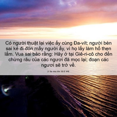 Picture 06 - 2 Sa-mu-ên 10:5 VIE - Có người thuật lại việc ấy cùng - Bible Verse Picture
