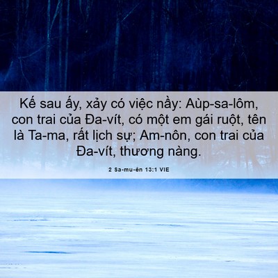 Picture 06 - 2 Sa-mu-ên 13:1 VIE - Kế sau ấy, xảy có việc nầy: - Bible Verse Picture