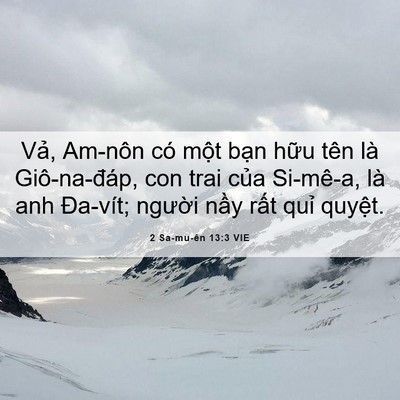 Picture 06 - 2 Sa-mu-ên 13:3 VIE - Vả, Am-nôn có một bạn hữu tên là - Bible Verse Picture