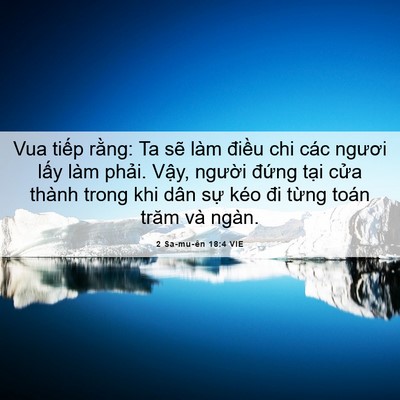 Picture 06 - 2 Sa-mu-ên 18:4 VIE - Vua tiếp rằng: Ta sẽ làm điều chi các - Bible Verse Picture