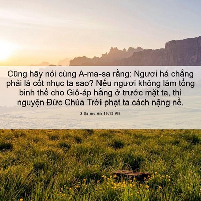 Picture 06 - 2 Sa-mu-ên 19:13 VIE - Cũng hãy nói cùng A-ma-sa rằng: Ngươi há - Bible Verse Picture