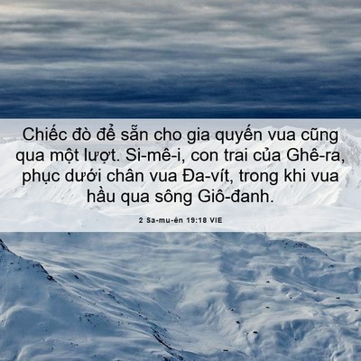Picture 06 - 2 Sa-mu-ên 19:18 VIE - Chiếc đò để sẵn cho gia quyến vua - Bible Verse Picture