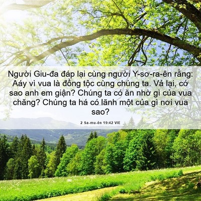 Picture 06 - 2 Sa-mu-ên 19:42 VIE - Người Giu-đa đáp lại cùng người - Bible Verse Picture