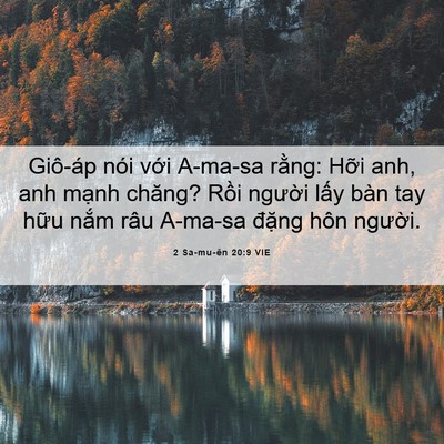 Picture 06 - 2 Sa-mu-ên 20:9 VIE - Giô-áp nói với A-ma-sa rằng: Hỡi anh, - Bible Verse Picture