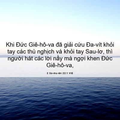 Picture 06 - 2 Sa-mu-ên 22:1 VIE - Khi Đức Giê-hô-va đã giải cứu Đa-vít - Bible Verse Picture