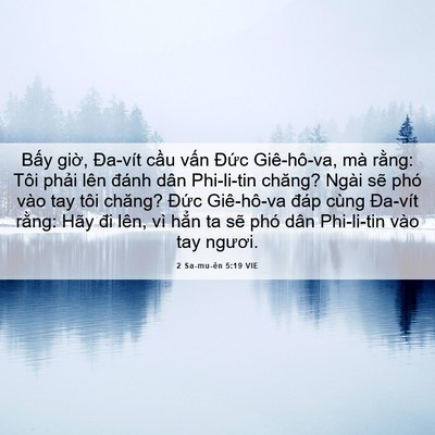 Picture 06 - 2 Sa-mu-ên 5:19 VIE - Bấy giờ, Đa-vít cầu vấn Đức - Bible Verse Picture