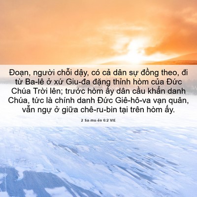 Picture 06 - 2 Sa-mu-ên 6:2 VIE - Đoạn, người chỗi dậy, có cả dân - Bible Verse Picture
