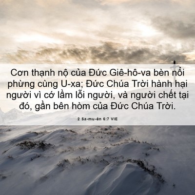 Picture 06 - 2 Sa-mu-ên 6:7 VIE - Cơn thạnh nộ của Đức Giê-hô-va bèn - Bible Verse Picture