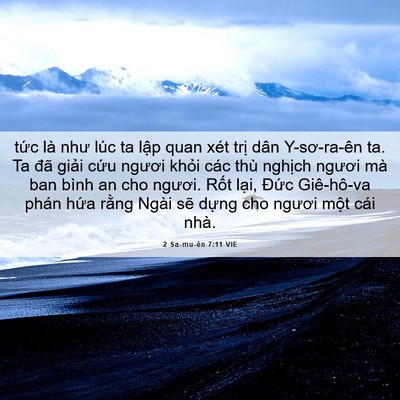 Picture 06 - 2 Sa-mu-ên 7:11 VIE - tức là như lúc ta lập quan xét trị dân - Bible Verse Picture