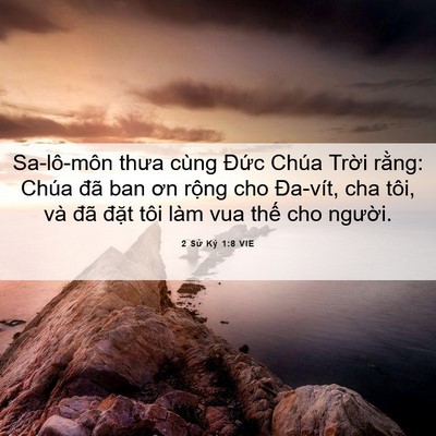 Picture 06 - 2 Sử Ký 1:8 VIE - Sa-lô-môn thưa cùng Đức Chúa Trời - Bible Verse Picture