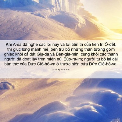 Picture 06 - 2 Sử Ký 15:8 VIE - Khi A-sa đã nghe các lời này và lời - Bible Verse Picture