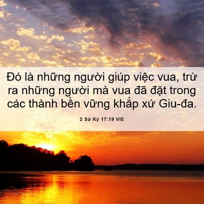 Picture 06 - 2 Sử Ký 17:19 VIE - Đó là những người giúp việc vua, trừ - Bible Verse Picture