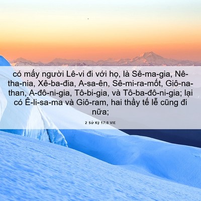 Picture 06 - 2 Sử Ký 17:8 VIE - có mấy người Lê-vi đi với họ, là - Bible Verse Picture