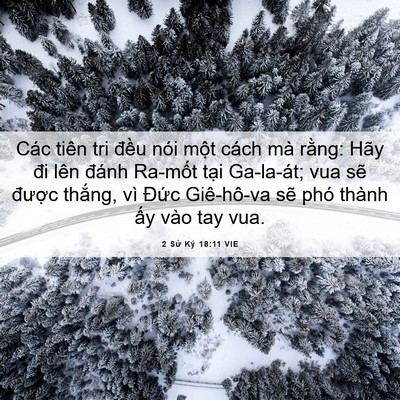 Picture 06 - 2 Sử Ký 18:11 VIE - Các tiên tri đều nói một cách mà - Bible Verse Picture