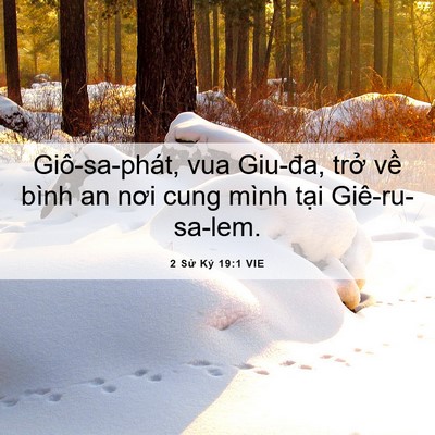 Picture 06 - 2 Sử Ký 19:1 VIE - Giô-sa-phát, vua Giu-đa, trở về bình an - Bible Verse Picture